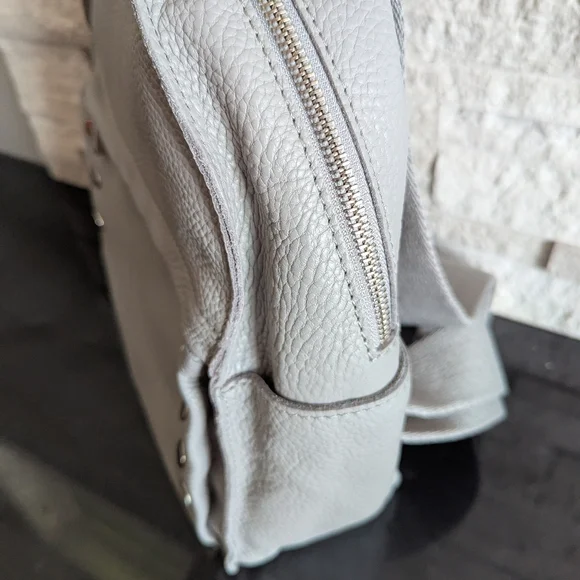 Hammitt Gray Leather Backpack - Picture 5 of 6